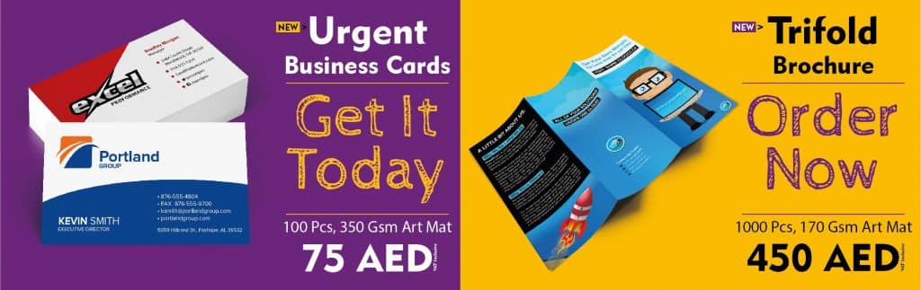 Menu Card Printing Dubai